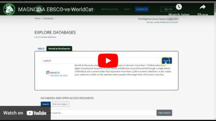 MAGNOLIA EBSCO vs WorldCat video thumbnail